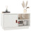 Berkfield TV Cabinet White 70x34x40 cm Solid Wood Pine 5