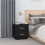 Berkfield Bedside Cabinets 2 pcs Black 40x34x45 cm Solid Wood Pine 3