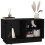 Berkfield TV Cabinet Black 70x34x40 cm Solid Wood Pine 5