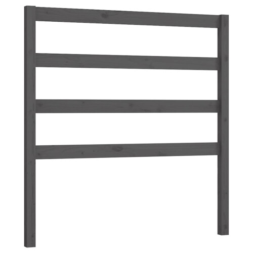 Berkfield Bed Headboard Grey 96x4x100 cm Solid Wood Pine 1