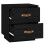 Berkfield Bedside Cabinets 2 pcs Black 40x34x45 cm Solid Wood Pine 8
