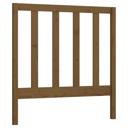 Berkfield Bed Headboard Honey Brown 81x4x100 cm Solid Wood Pine 1