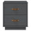 Berkfield Bedside Cabinet Grey 40x34x45 cm Solid Wood Pine 5