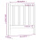 Berkfield Bed Headboard Black 96x4x100 cm Solid Wood Pine 6