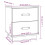 Berkfield Bedside Cabinet Grey 40x34x45 cm Solid Wood Pine 9