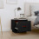 Berkfield Bedside Cabinets 2 pcs Black 40x34x35 cm Solid Wood Pine 3