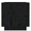 Berkfield Bedside Cabinets 2 pcs Black 40x34x35 cm Solid Wood Pine 7