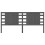 Berkfield Headboard Grey 146x4x100 cm Solid Wood Pine 3