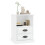 Berkfield Bedside Cabinet White 43x36x60 cm 4