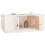 Berkfield Coffee Table White 100x50x41 cm Solid Wood Pine 4