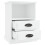 Berkfield Bedside Cabinet White 43x36x60 cm 7