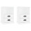 Berkfield Bedside Cabinets 2 pcs High Gloss White 43x36x60 cm 2