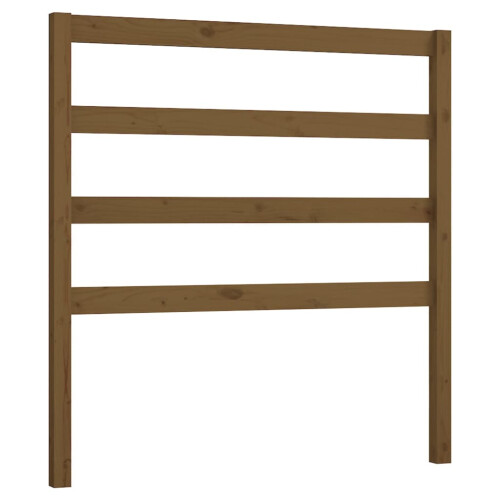 Berkfield Bed Headboard Honey Brown 106x4x100 cm Solid Wood Pine 1