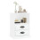 Berkfield Bedside Cabinets 2 pcs High Gloss White 43x36x60 cm 4