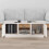 Berkfield Coffee Table White 100x50x35 cm Solid Wood Pine 3