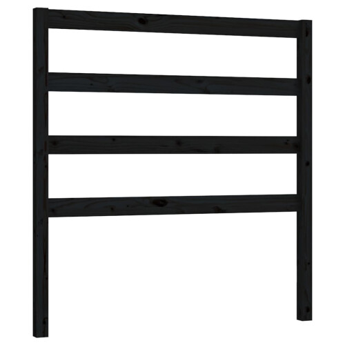 Berkfield Bed Headboard Black 96x4x100 cm Solid Wood Pine 1