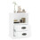 Berkfield Bedside Cabinets 2 pcs High Gloss White 43x36x60 cm 5