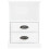 Berkfield Bedside Cabinets 2 pcs High Gloss White 43x36x60 cm 7