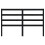 Berkfield Bed Headboard Black 166x4x100 cm Solid Wood Pine 4