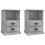 Berkfield Bedside Cabinets 2 pcs Concrete Grey 43x36x60 cm 2