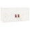 Berkfield Wall Cabinet White 60x30x30 cm Solid Wood Pine 2