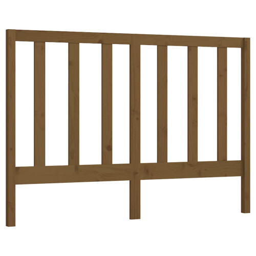 Berkfield Bed Headboard Honey Brown 126x4x100 cm Solid Wood Pine 1
