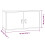 Berkfield Wall Cabinet White 60x30x30 cm Solid Wood Pine 11