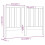 Berkfield Bed Headboard Honey Brown 126x4x100 cm Solid Wood Pine 6