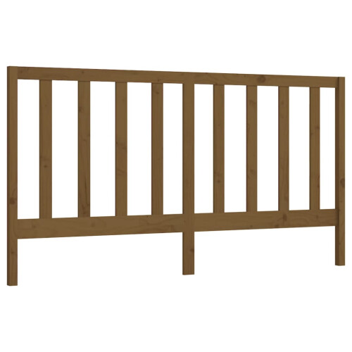 Berkfield Bed Headboard Honey Brown 206x4x100 cm Solid Wood Pine 1