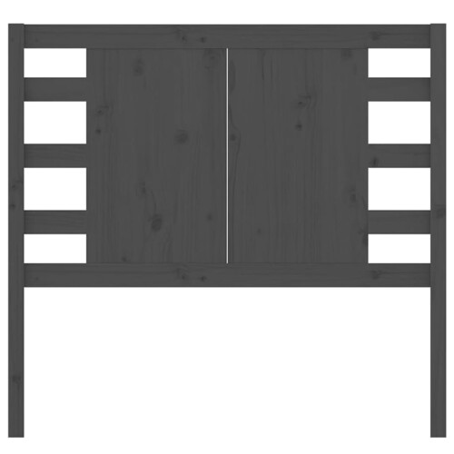 Berkfield Headboard Grey 106x4x100 cm Solid Wood Pine 2