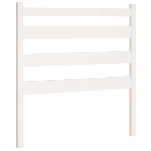 Berkfield Bed Headboard White 106x4x100 cm Solid Wood Pine 1