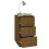 Berkfield Bedside Cabinets 2 pcs Honey Brown 40x40x75 cm Solid Wood Pine 5