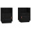 Berkfield Bedside Cabinets 2 pcs Black 40x34x55 cm Solid Wood Pine 2