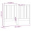 Berkfield Bed Headboard Black 166x4x100 cm Solid Wood Pine 6