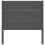 Berkfield Headboard Grey 96x4x100 cm Solid Wood Pine 4
