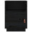 Berkfield Bedside Cabinets 2 pcs Black 40x34x55 cm Solid Wood Pine 7