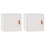 Berkfield Wall Cabinets 2 pcs White 31.5x30x30 cm Solid Wood Pine 2