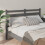 Berkfield Bed Headboard Grey 206x4x100 cm Solid Wood Pine 3