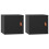 Berkfield Wall Cabinets 2 pcs Black 31.5x30x30 cm Solid Wood Pine 2