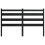 Berkfield Bed Headboard Black 186x4x100 cm Solid Wood Pine 4