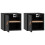 Berkfield Wall Cabinets 2 pcs Black 31.5x30x30 cm Solid Wood Pine 6
