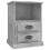 Berkfield Bedside Cabinet Concrete Grey 43x36x60 cm 2