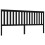 Berkfield Bed Headboard Black 206x6x101 cm Solid Wood Pine 2