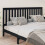 Berkfield Bed Headboard Black 206x6x101 cm Solid Wood Pine 4