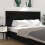 Berkfield Headboard Black 126x4x100 cm Solid Wood Pine 4