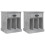 Berkfield Bedside Cabinets 2 pcs Concrete Grey 43x36x50 cm 2
