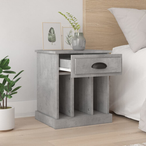 Berkfield Bedside Cabinets 2 pcs Concrete Grey 43x36x50 cm 2
