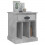 Berkfield Bedside Cabinets 2 pcs Concrete Grey 43x36x50 cm 4