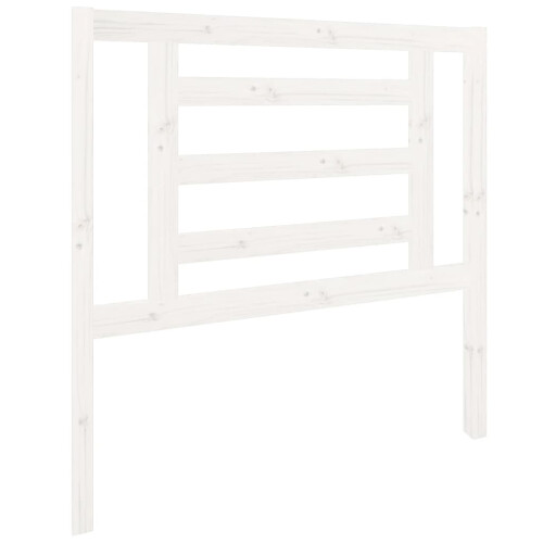 Berkfield Bed Headboard White 96x4x100 cm Solid Wood Pine 1