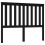 Berkfield Bed Headboard Black 126x6x101 cm Solid Wood Pine 2